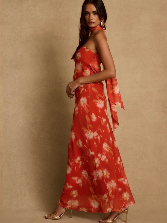 12th Tribe Dresses & Skirts - Natalia Poppy Red Strapless Maxi Dress